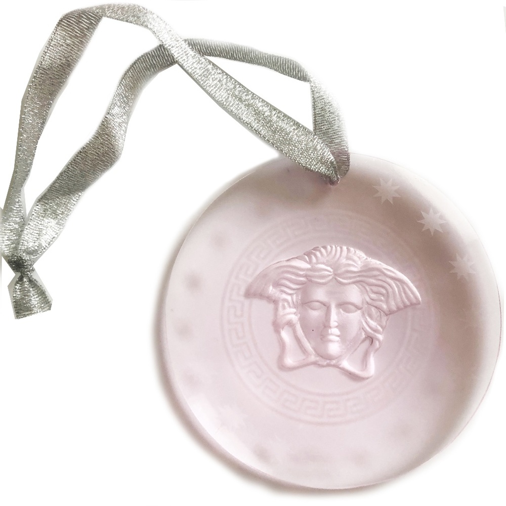Rosenthal Versace Medusa Ornament Pink Crystal Ornament Home Decor